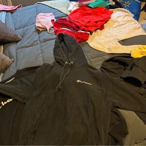 Champion Dark Hoodie with Logo